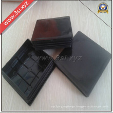 Black Square Furniture Plastic Pipe Plug (YZF-H184)